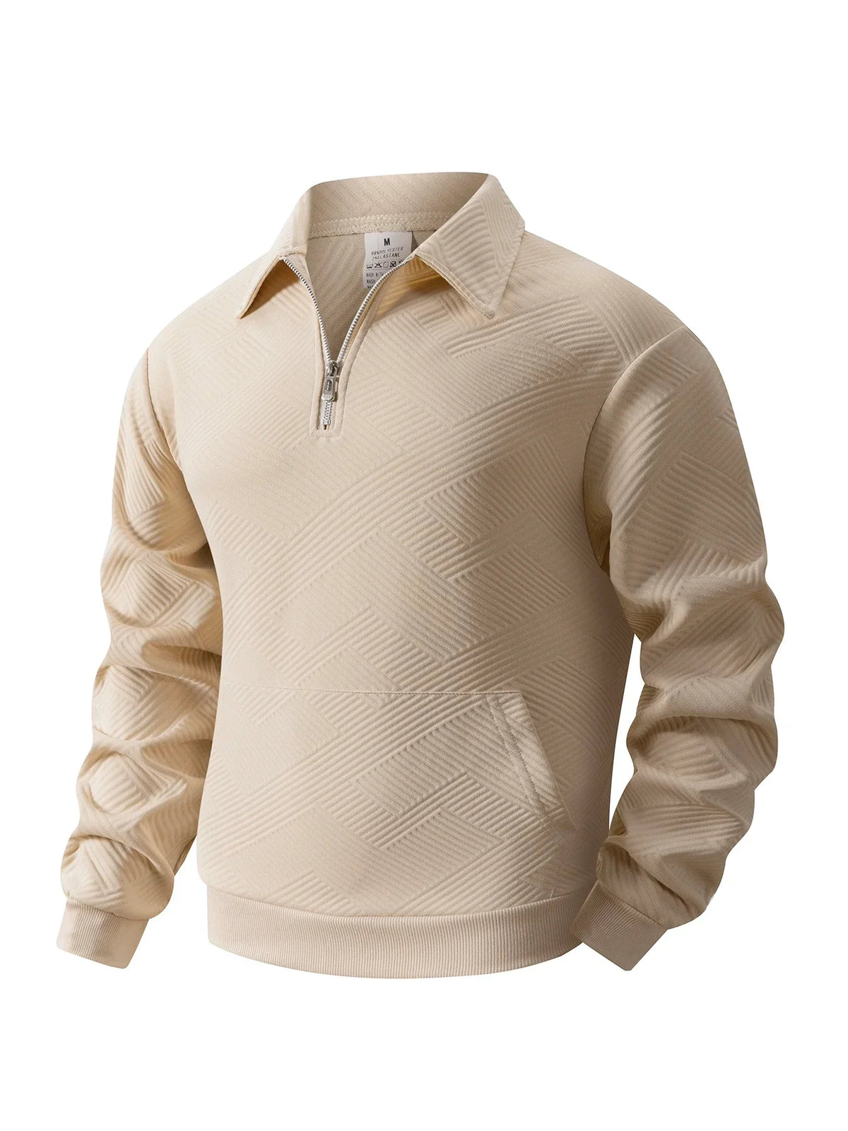 Pull Homme Col Montant Zip Court | Trui Casual Confortable et Moderne pour Tous les Jours