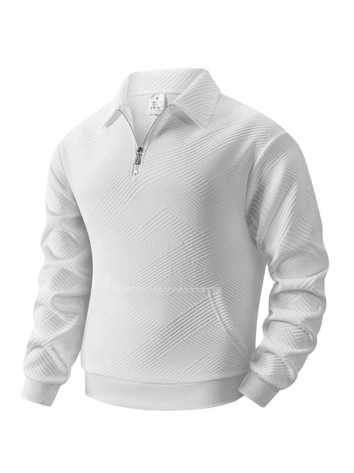 Pull Homme Col Montant Zip Court | Trui Casual Confortable et Moderne pour Tous les Jours
