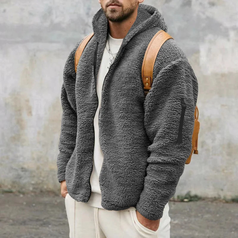 Sweat Hiver Homme | Polaire Douce avec Capuche