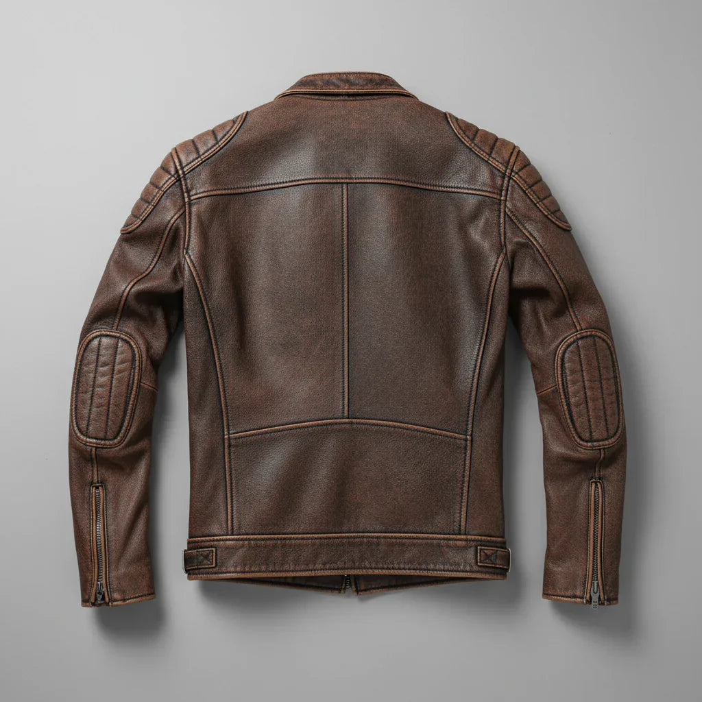 Veste Biker Homme en Cuir | Style Audacieux & Intemporel