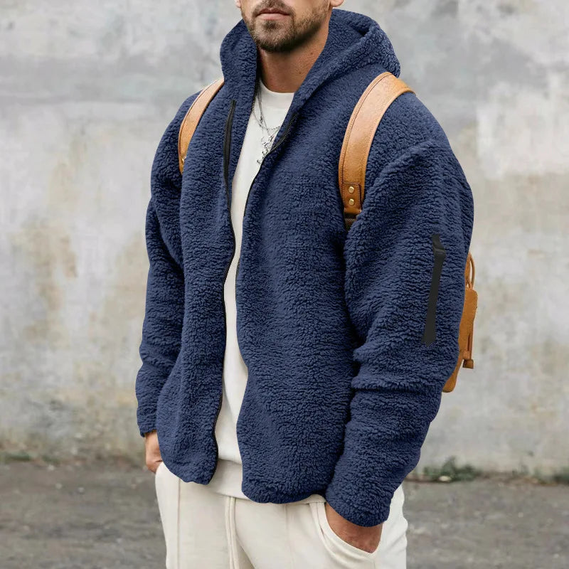 Sweat Hiver Homme | Polaire Douce avec Capuche