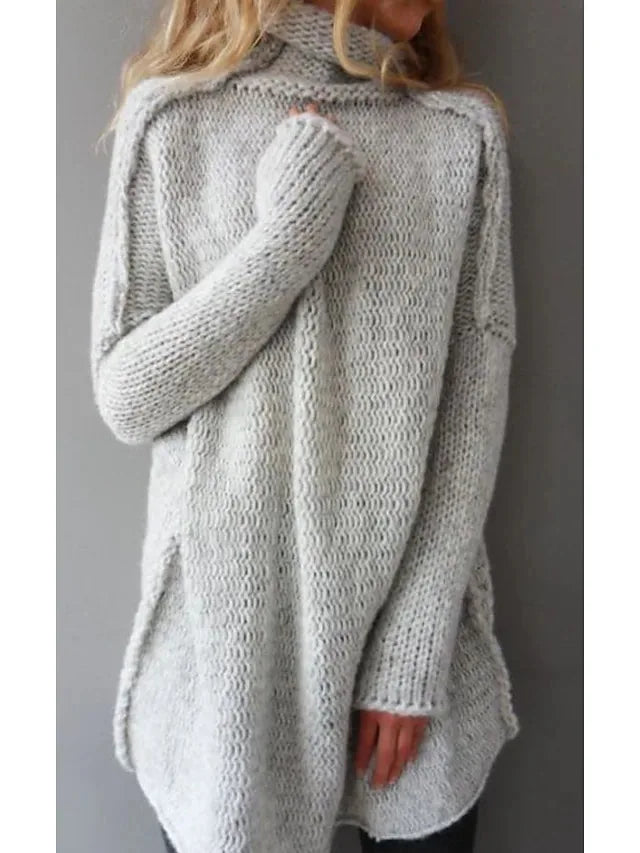 Pull en Maille Douce Femme | Col Roulé Confort & Style