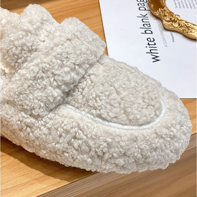 Rosalie | Mocassins Confortables en Peluche pour Femme