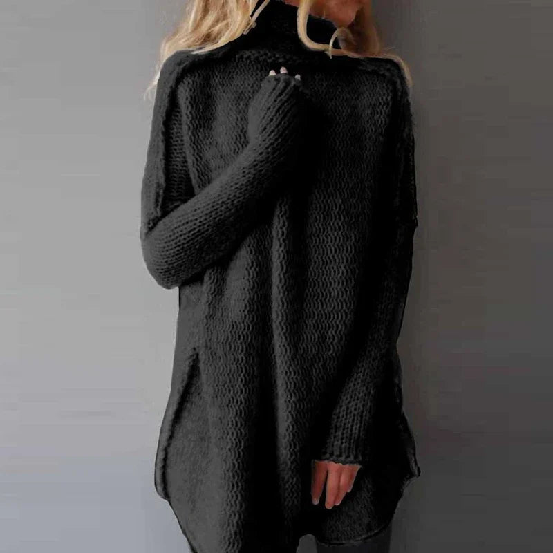 Pull en Maille Douce Femme | Col Roulé Confort & Style