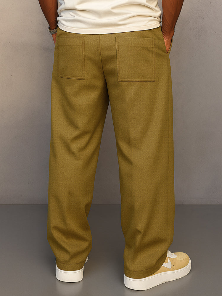 Pantalon Large Homme | Taille Élastique avec Cordon