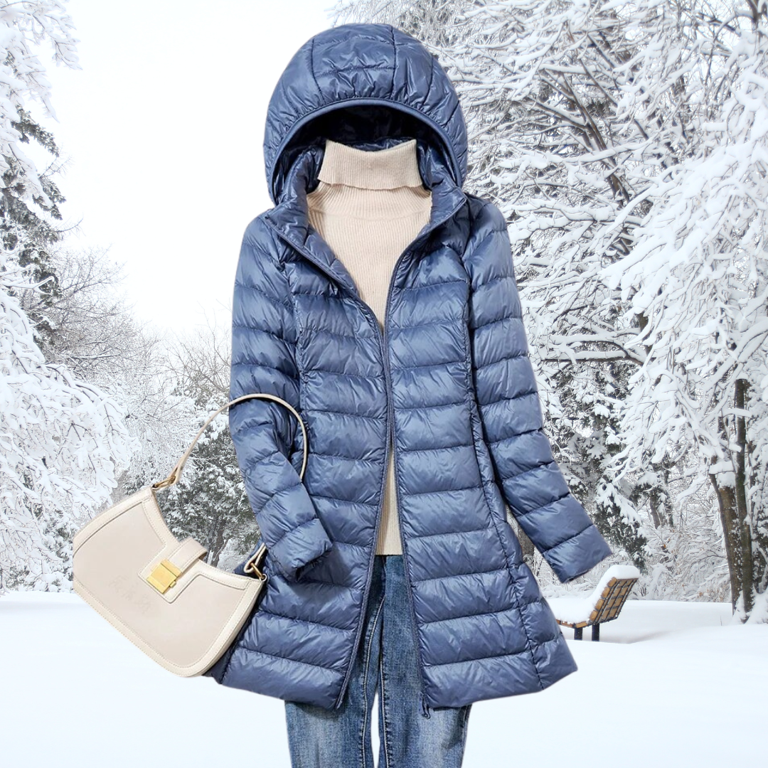 Manteau d’Hiver Femme | Matelassé avec Capuche Chauffante
