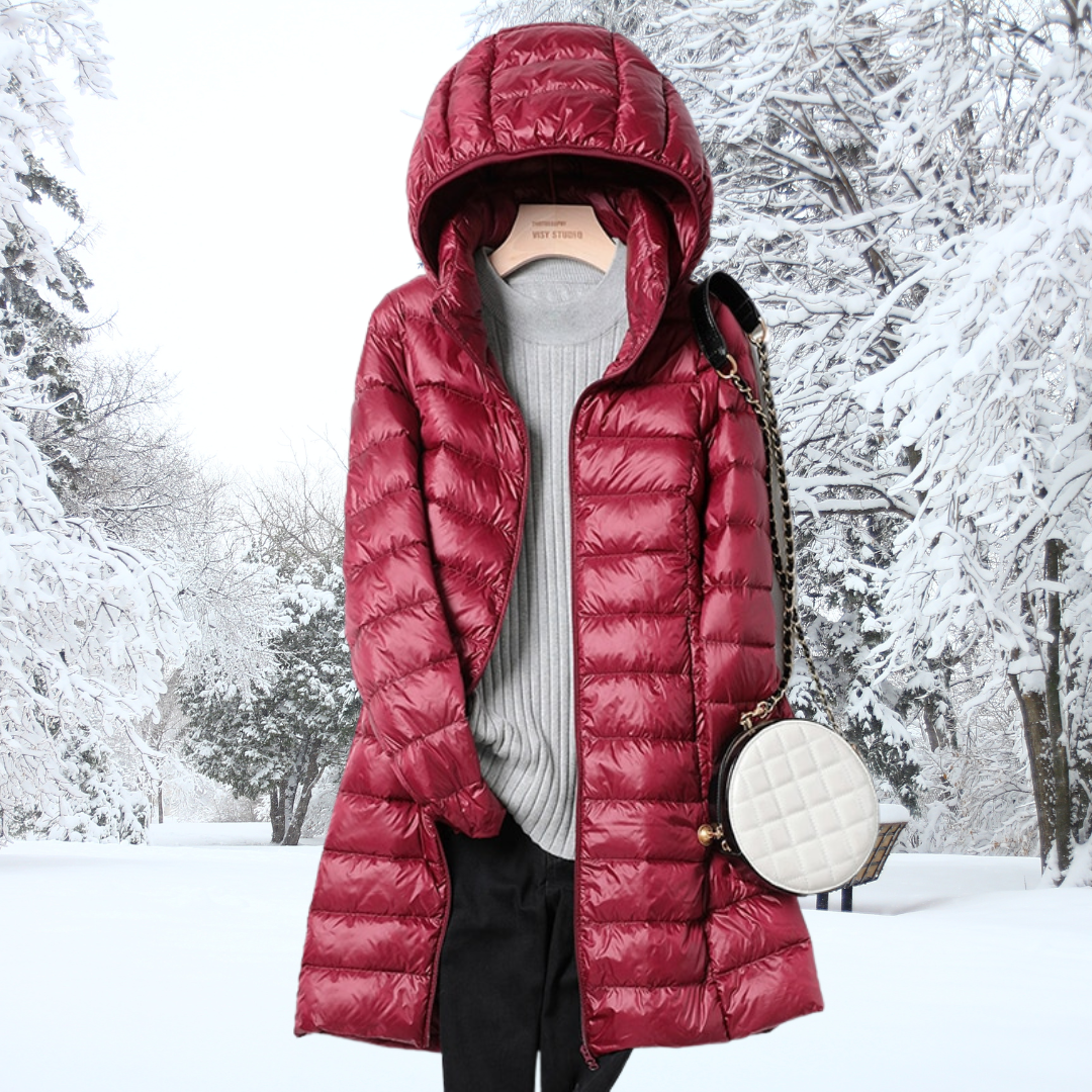 Manteau d’Hiver Femme | Matelassé avec Capuche Chauffante
