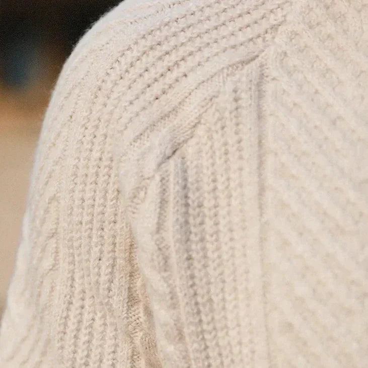 Pull en cachemire pour homme avec col polo – Chic, Doux & Confortable
