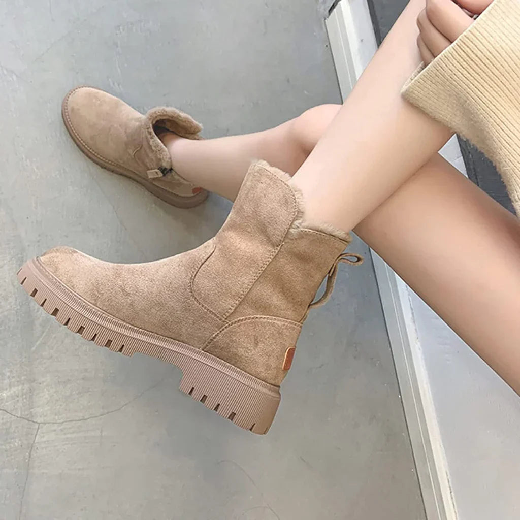 Bernadette | Bottes de Neige Femme Élégantes et Doublées en Polaire pour Hiver