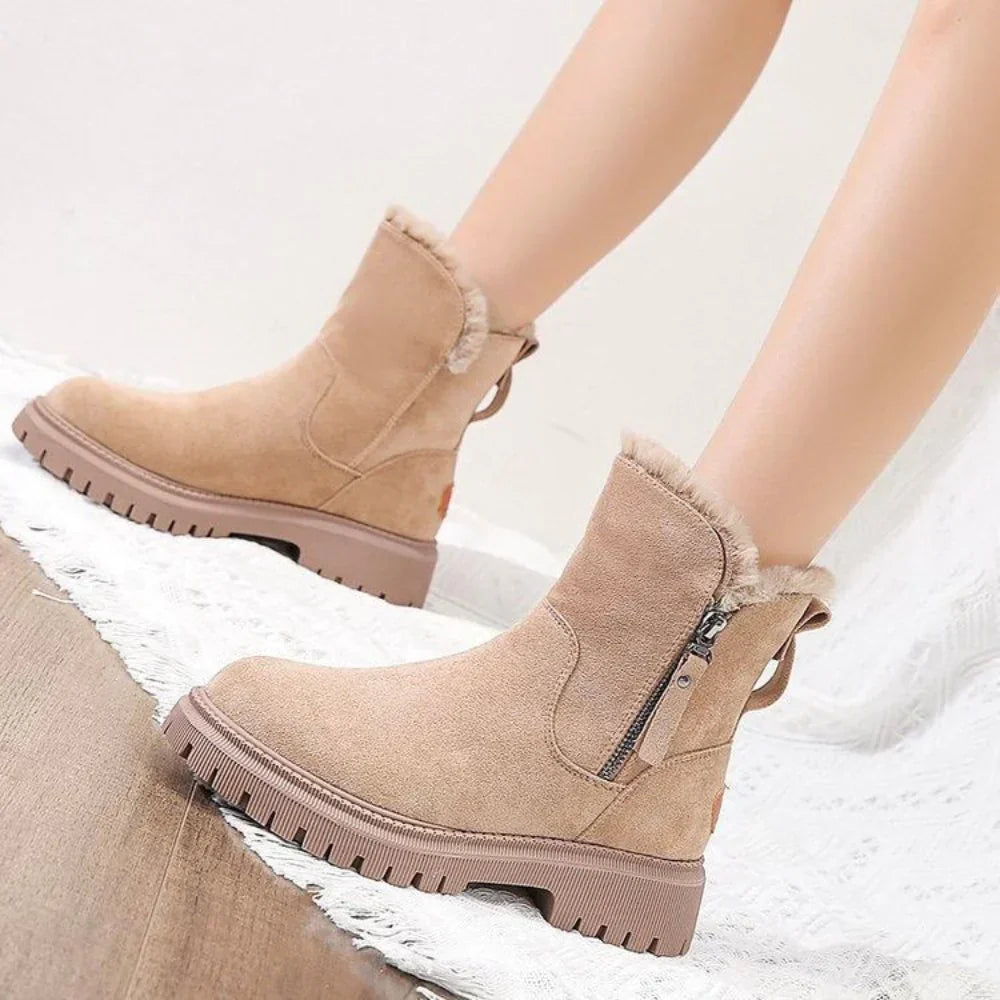 Bernadette | Bottes de Neige Femme Élégantes et Doublées en Polaire pour Hiver