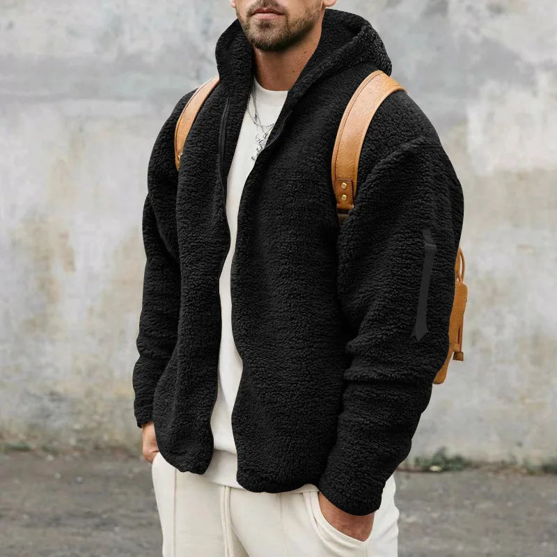 Sweat Hiver Homme | Polaire Douce avec Capuche