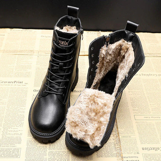 Sibylle | Bottines Femme Lacets Doublure Polaire Semelle Antidérapante