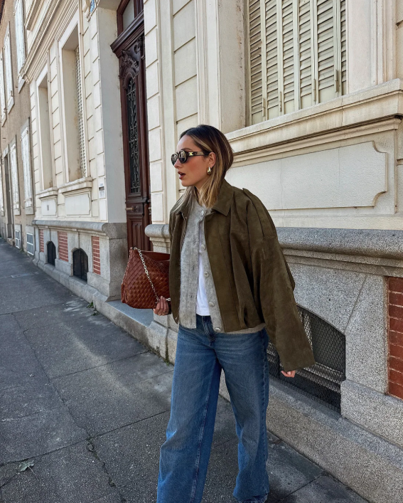 Oversized Velours Jacket Femme | Veste Chic et Confortable pour l’Automne