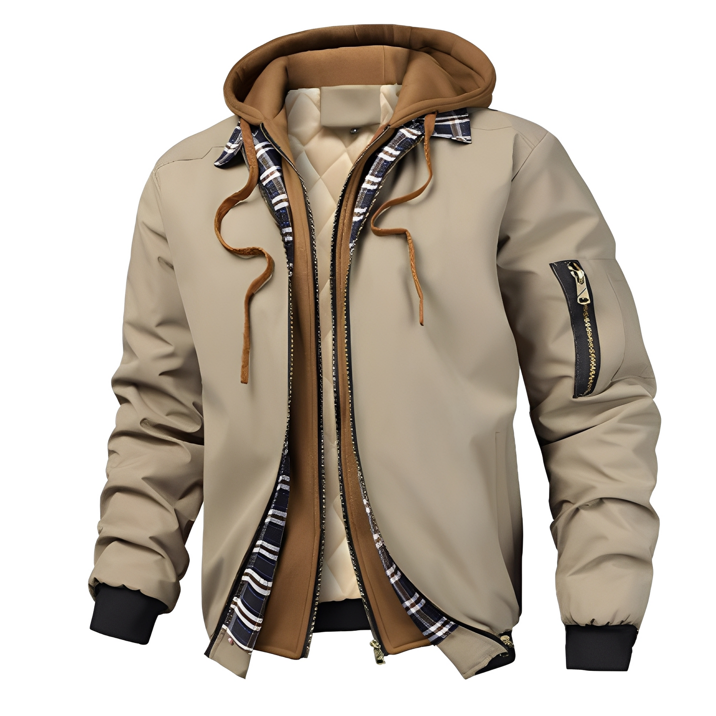 Bomber Homme avec Capuche | Style Urbain, Chaud et Résistant à l’Humidité