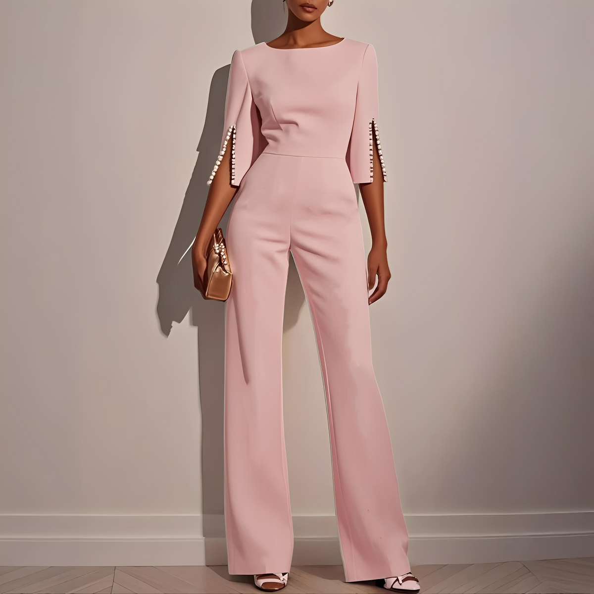 Combinaison Femme Élégante à Manches Évasées – Style Moderne pour Occasions Spéciales