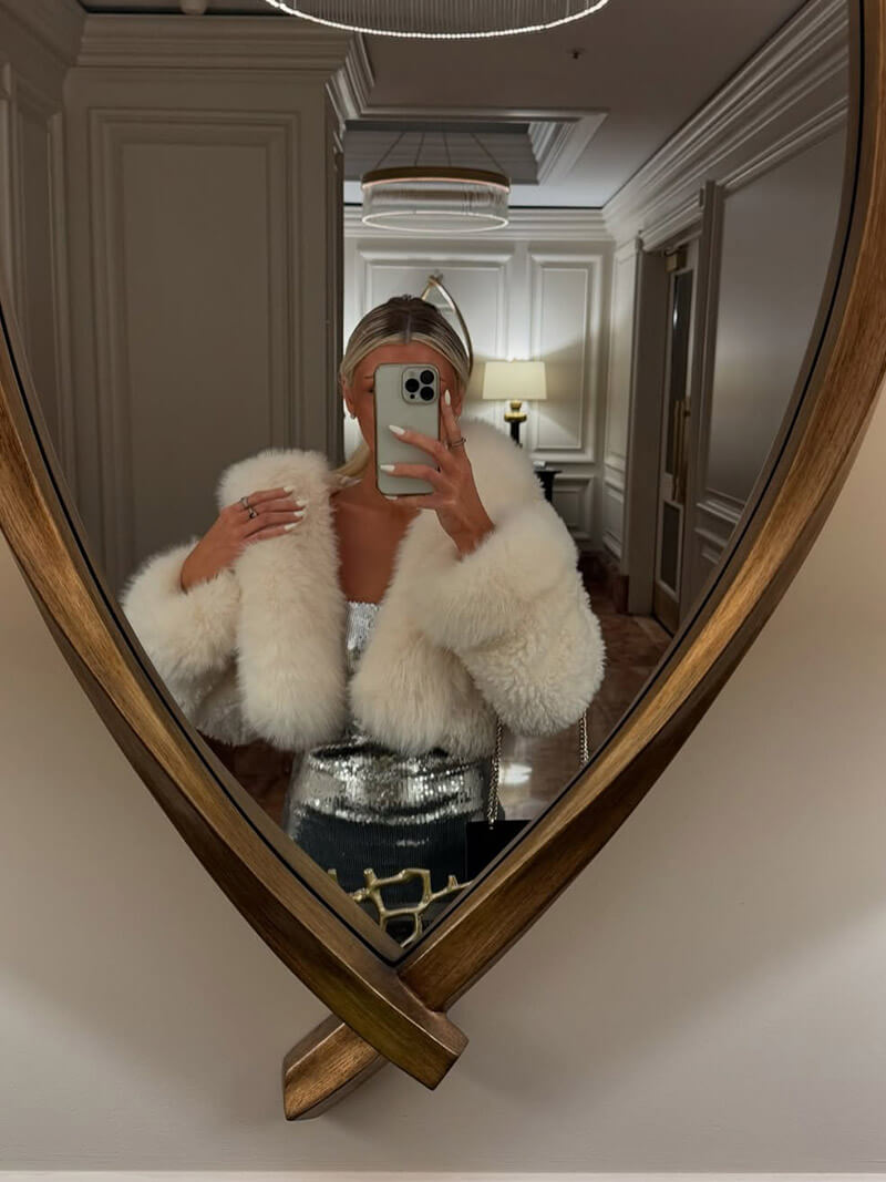 Veste oversize en fausse fourrure pour femme avec capuche XXL | Chaleur hivernale & style street