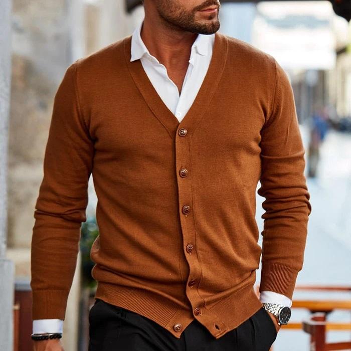 Cardigan Homme | Maille Douce & Coupe Confort | Fermeture Boutonnée