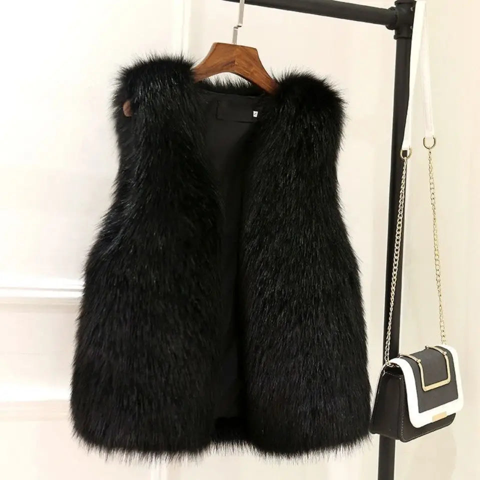 Bodywarmer Femme en Fausse Fourrure | Style Chic et Confortable