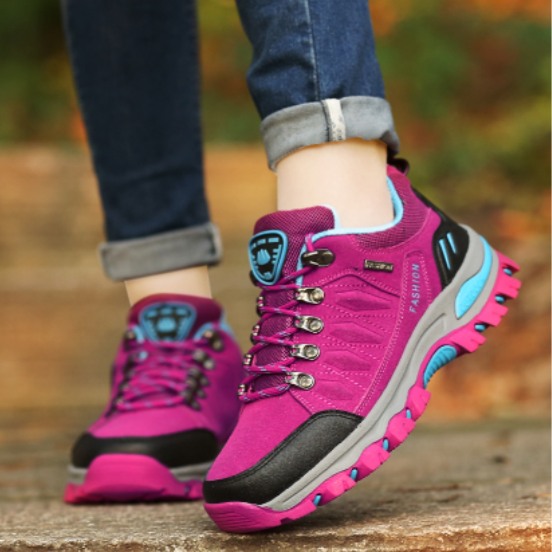 Mélodie | Chaussures Femme de Randonnée Robustes à Lacets Respirantes