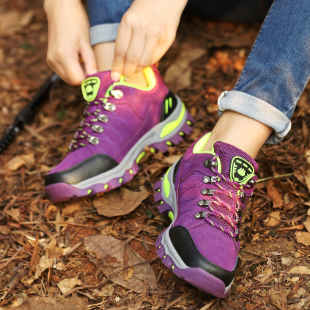 Mélodie | Chaussures Femme de Randonnée Robustes à Lacets Respirantes