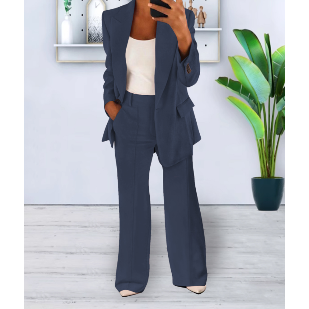 Ensemble tailleur pantalon structuré – Élégant, moderne & polyvalent