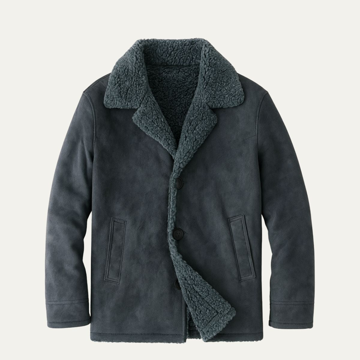 Manteau Hiver Homme | Shearling Luxueux et Élégance Classique