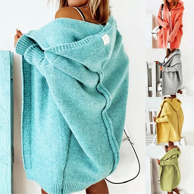 Cardigan Femme Oversize en Maille Douce pour Look Casual Moderne