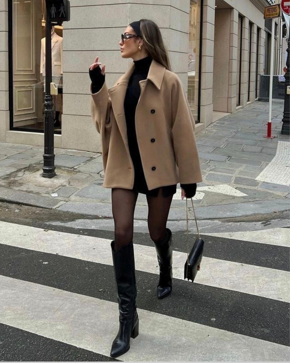 Suzanne | Manteau Oversize en Laine avec Boutons pour Femmes