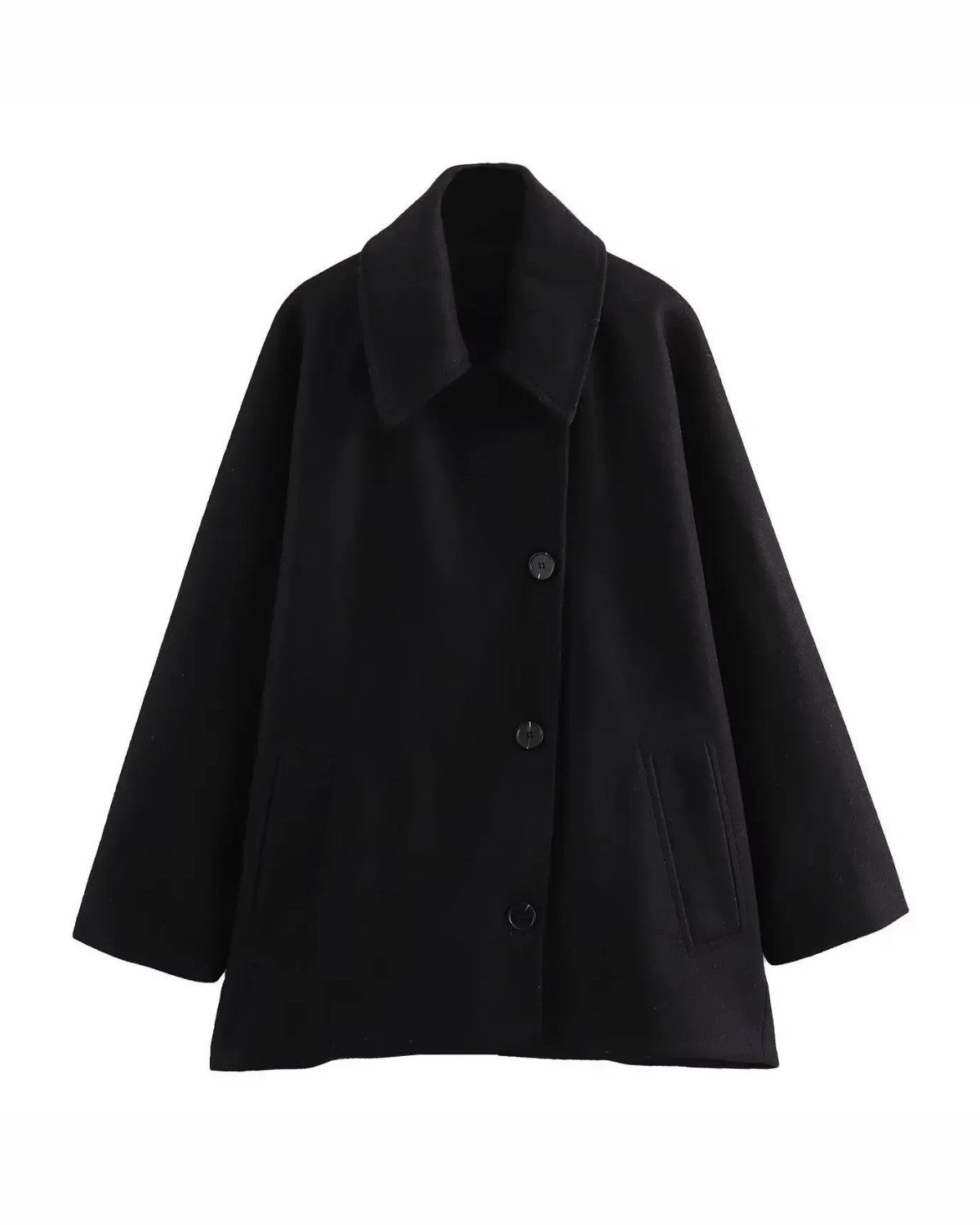 Suzanne | Manteau Oversize en Laine avec Boutons pour Femmes