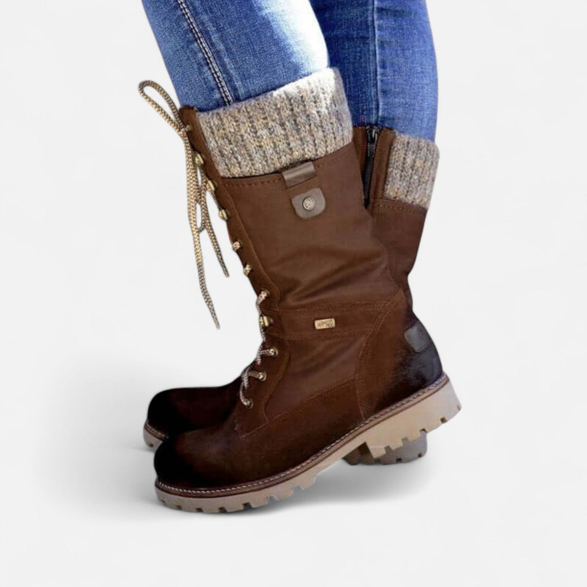 Bottines Femme Robustes à Lacets avec Intérieur Chaud — Confortables, Stylées & Stables