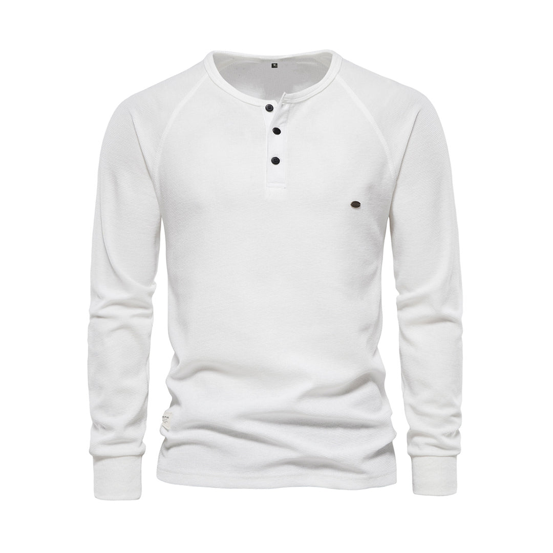 Henley Homme à Manches Longues | Confort & Style Quotidien