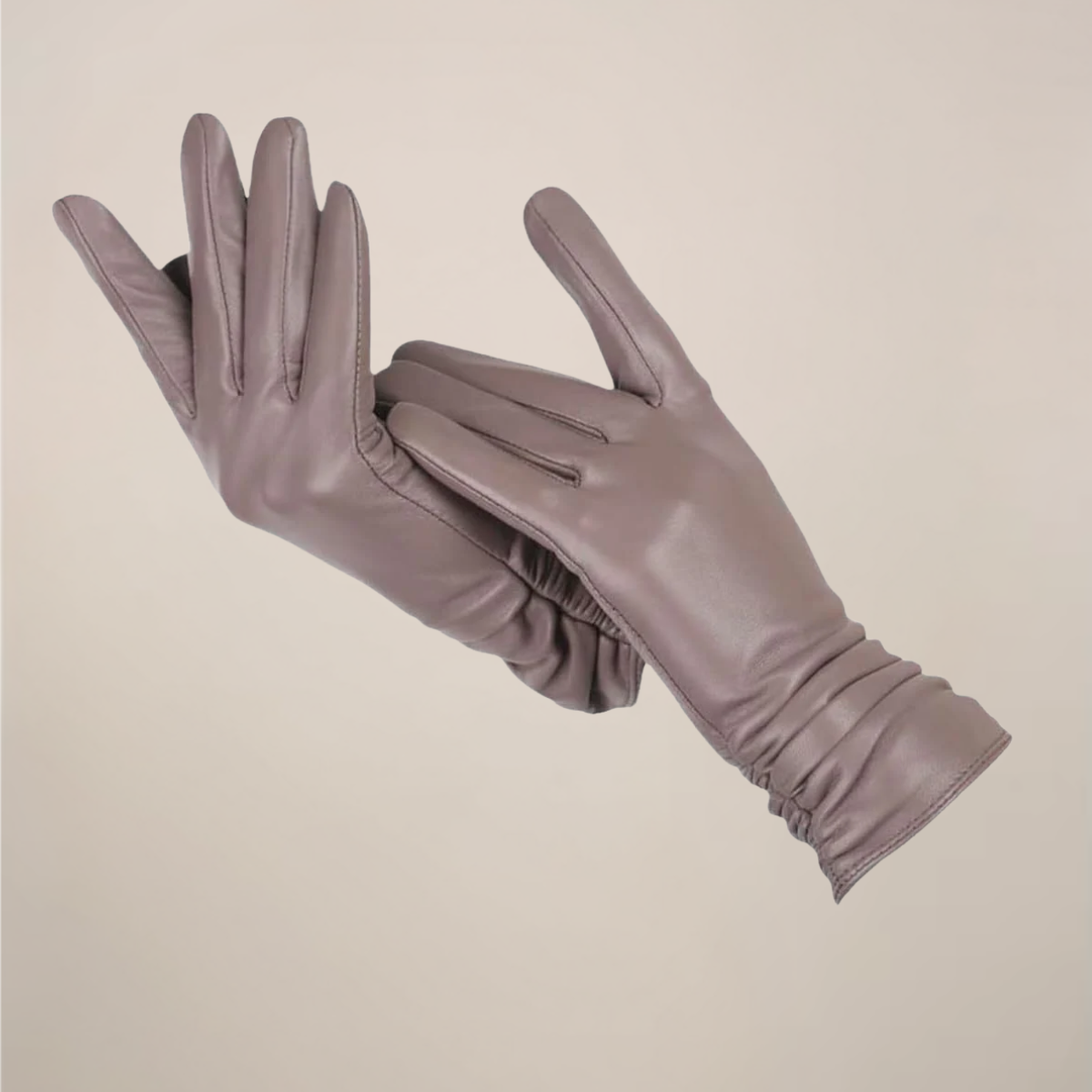 Classic Gloves Femme | Gants Élégants avec Poignet Froncé
