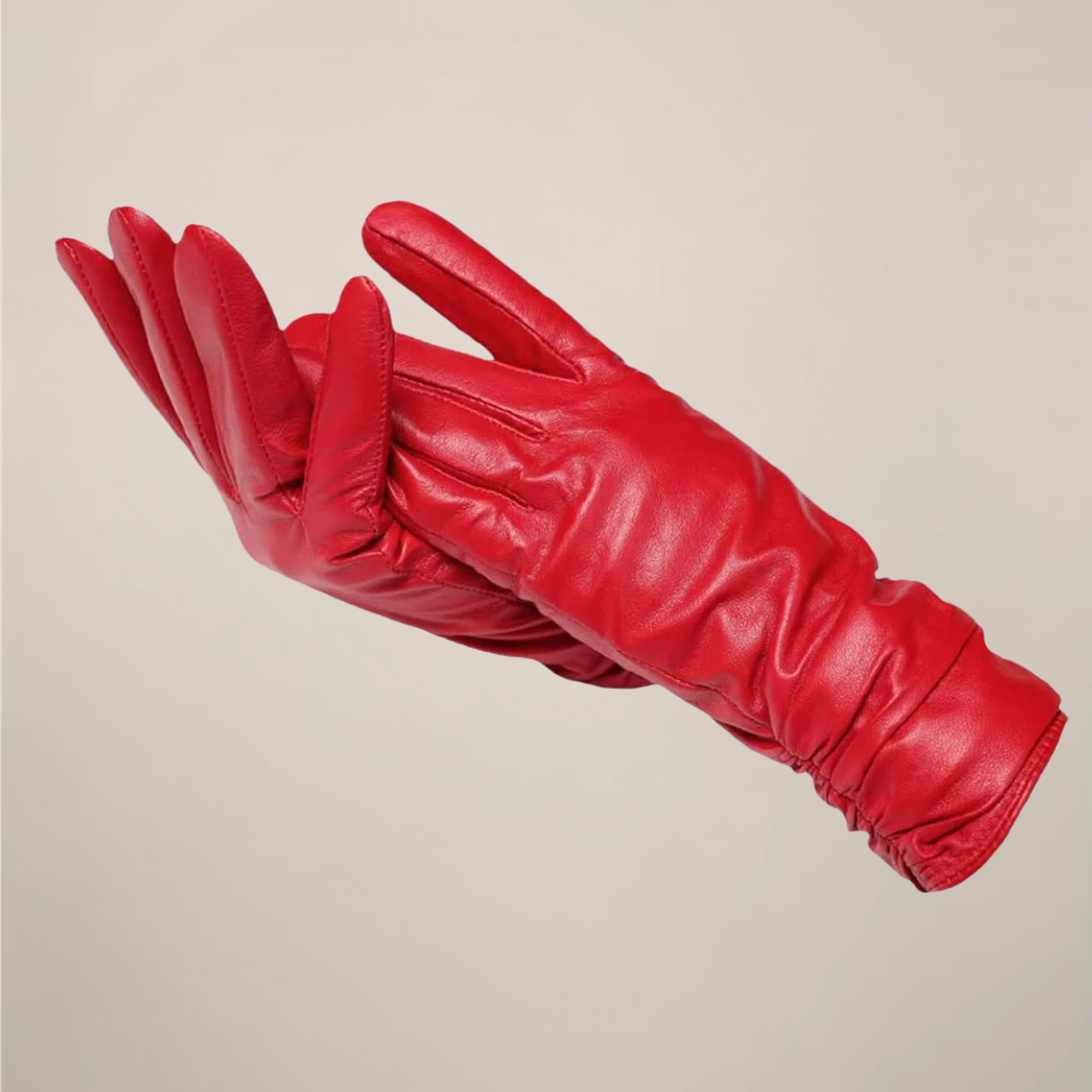 Classic Gloves Femme | Gants Élégants avec Poignet Froncé