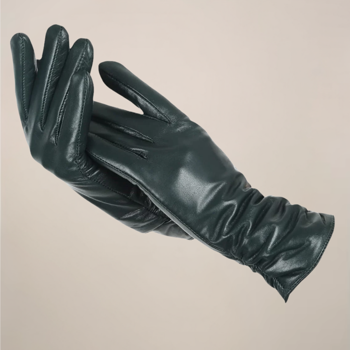 Classic Gloves Femme | Gants Élégants avec Poignet Froncé