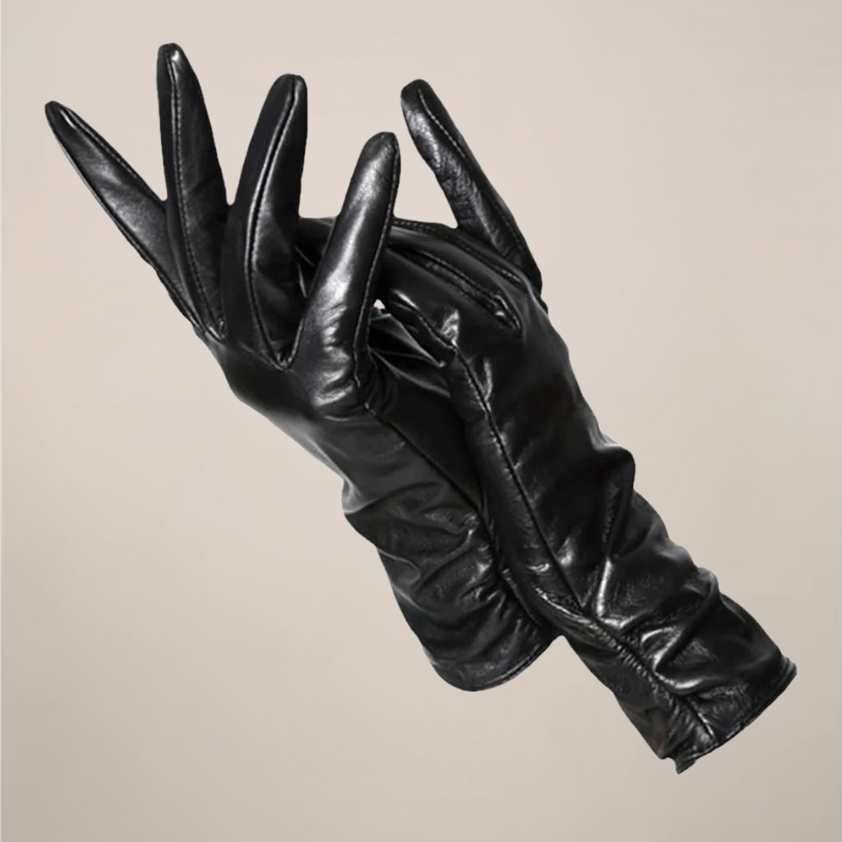 Classic Gloves Femme | Gants Élégants avec Poignet Froncé
