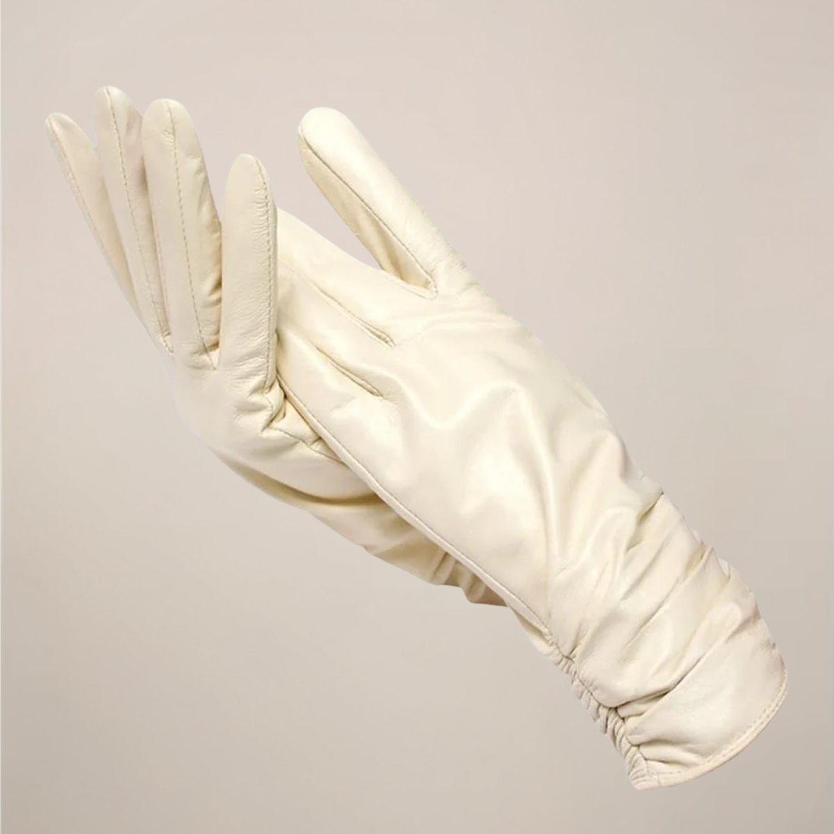 Classic Gloves Femme | Gants Élégants avec Poignet Froncé