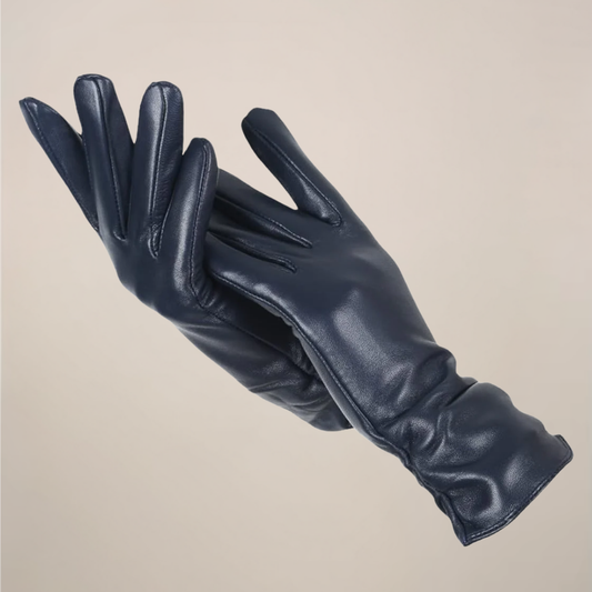 Classic Gloves Femme | Gants Élégants avec Poignet Froncé