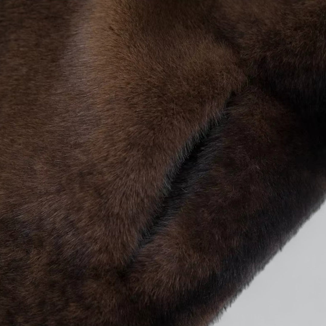 Manteau Long Femme Fausse Fourrure | Élégance Luxe Hiver