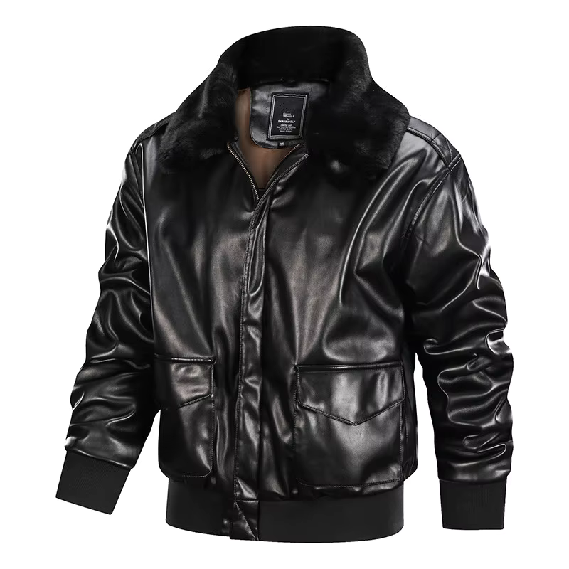 Veste Homme Vintage Effet Cuir | Tissu Durable et Style Rétro