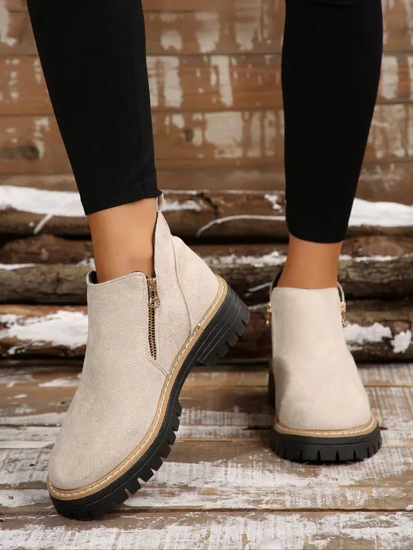 Bottines Chelsea Femme Robustesse et Style | Fermeture Zippée