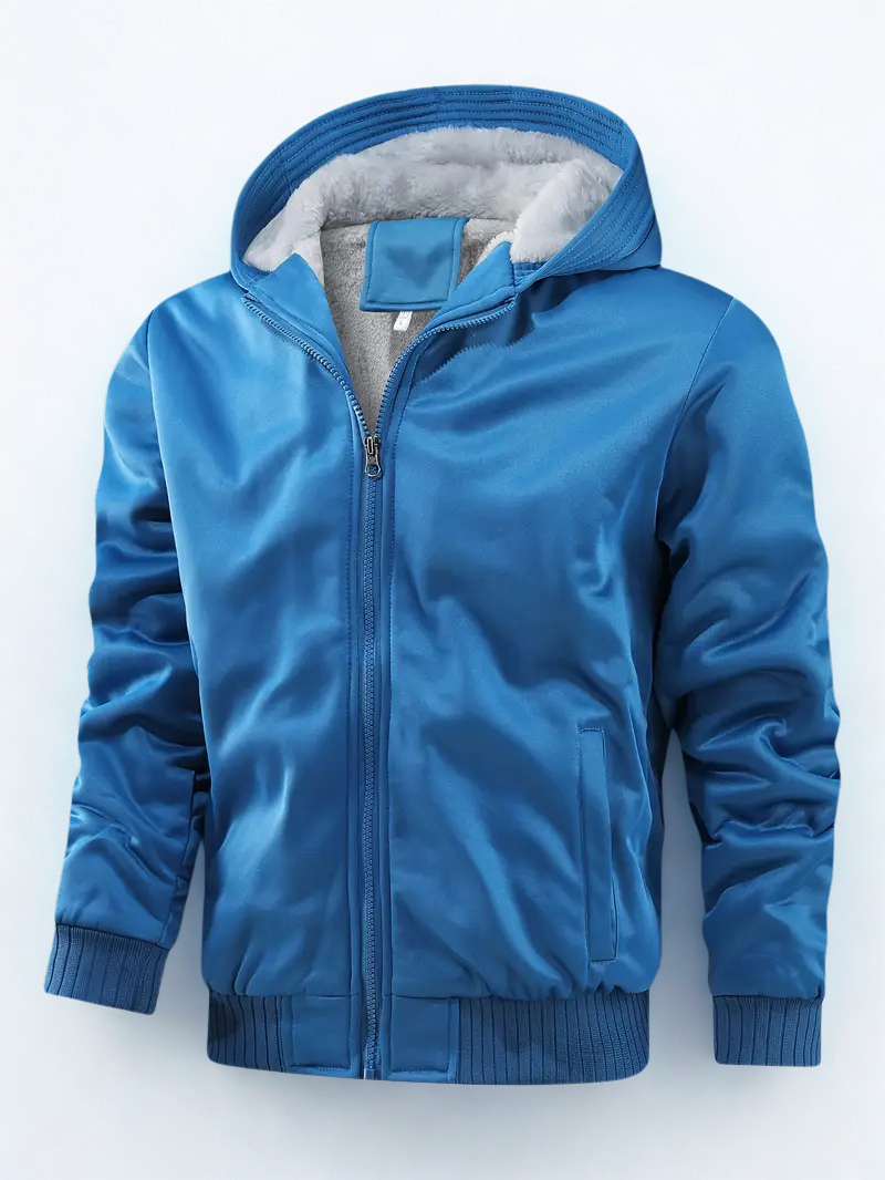 Kenneth | Veste Homme Zip à Capuche Doublée Polaire