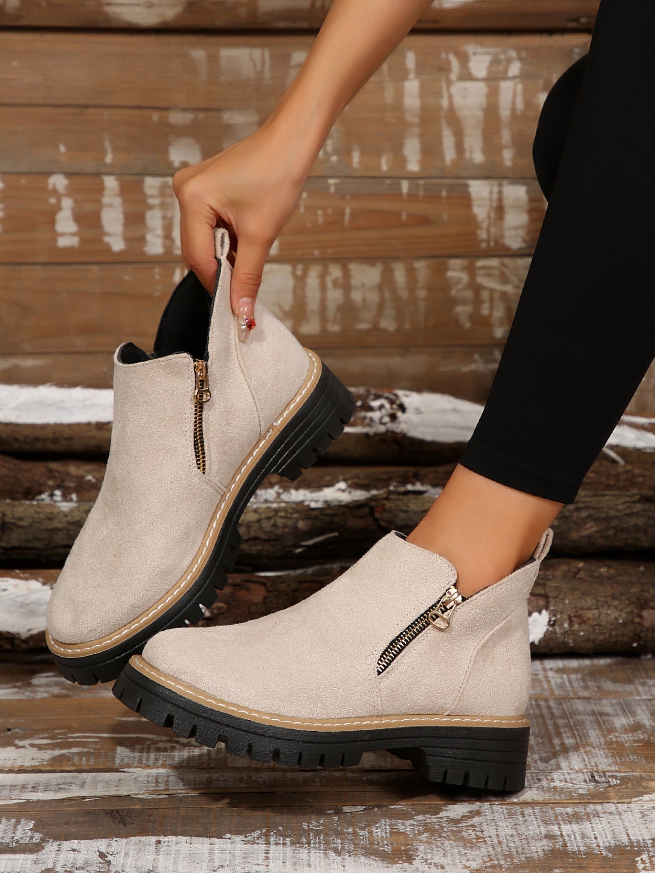 Bottines Chelsea Femme Robustesse et Style | Fermeture Zippée