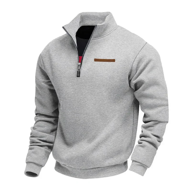 Sweat Sportif Homme | Demi-Col Montant avec Fermeture Éclair