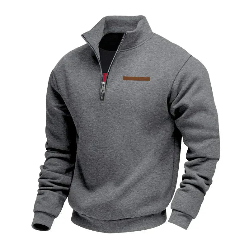Sweat Sportif Homme | Demi-Col Montant avec Fermeture Éclair