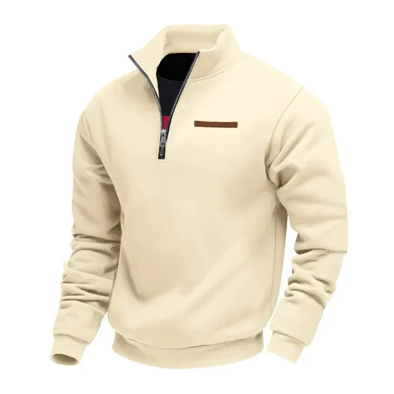 Sweat Sportif Homme | Demi-Col Montant avec Fermeture Éclair