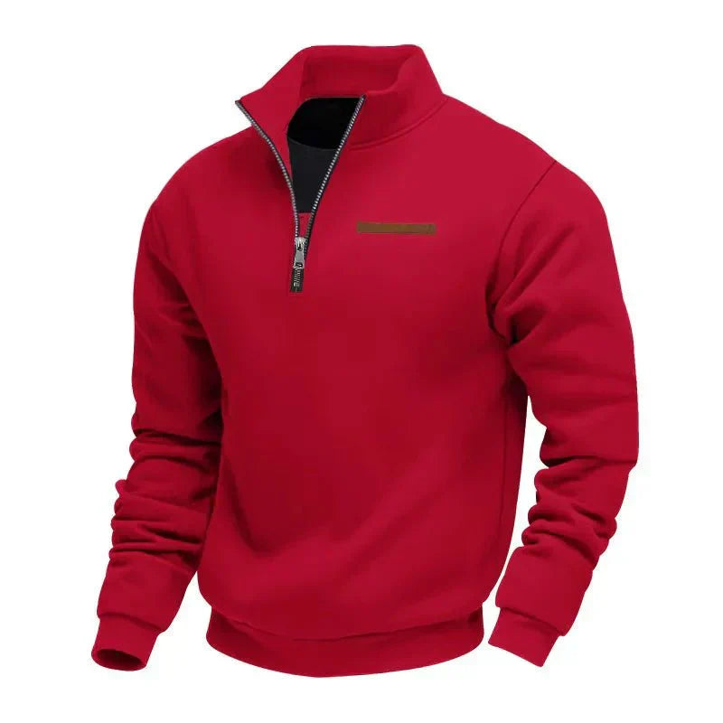 Sweat Sportif Homme | Demi-Col Montant avec Fermeture Éclair