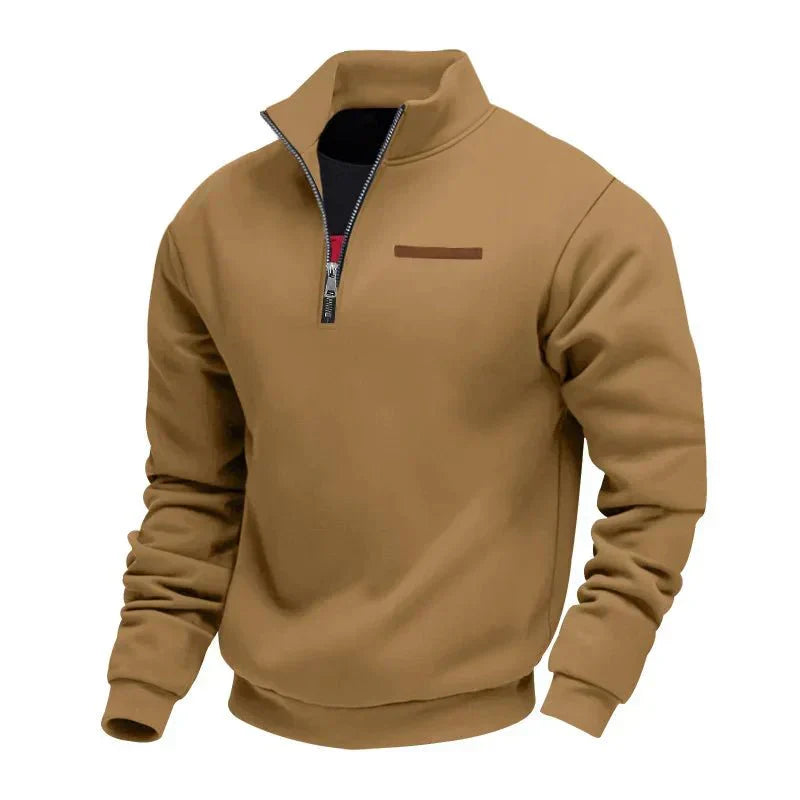 Sweat Sportif Homme | Demi-Col Montant avec Fermeture Éclair