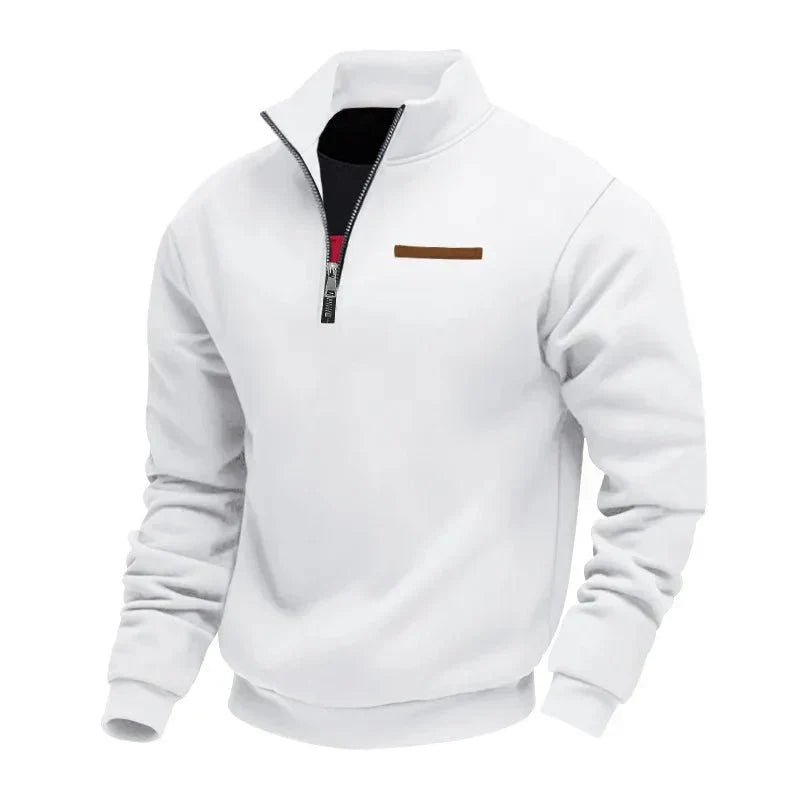 Sweat Sportif Homme | Demi-Col Montant avec Fermeture Éclair