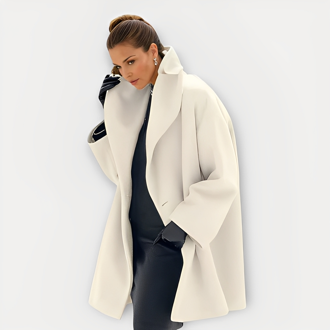 Manteau Femme Oversize Hiver avec Large Col | Chaud, Élégant et Confortable