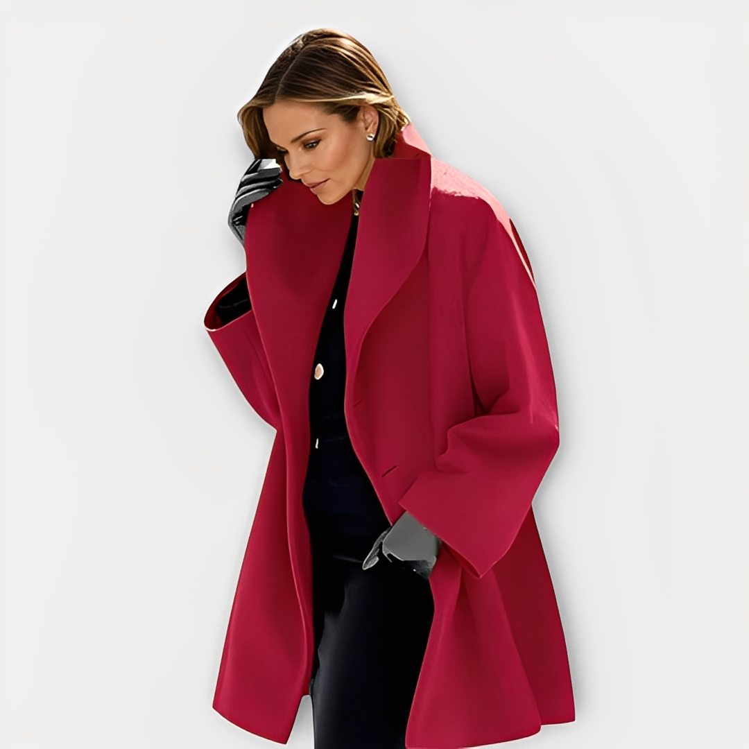 Manteau Femme Oversize Hiver avec Large Col | Chaud, Élégant et Confortable